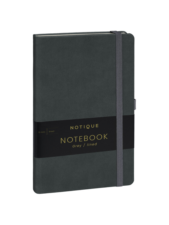 NOTIQUE NOTIQUE Notes Siva, podložena, 13 x 21 cm