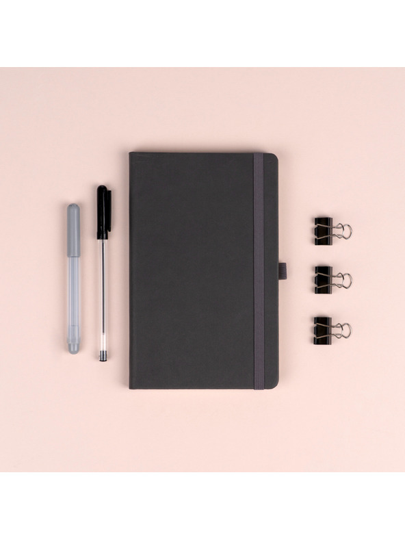 NOTIQUE NOTIQUE Notes Siva, podložena, 13 x 21 cm