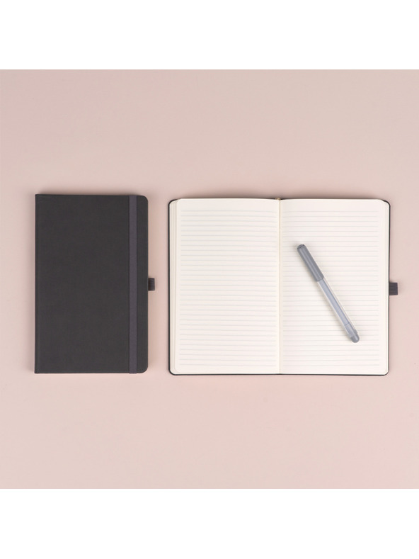 NOTIQUE NOTIQUE Notes Siva, podložena, 13 x 21 cm