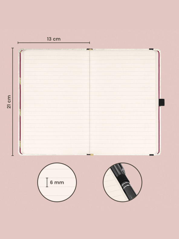 NOTIQUE NOTIQUE Zapiski Harryja Potterja, podloženo, 13 x 21 cm