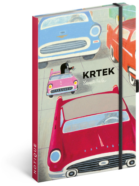 NOTIQUE NOTIQUE Zapiski Krtek in avto, podloženo, 13 x 21 cm BAAGL