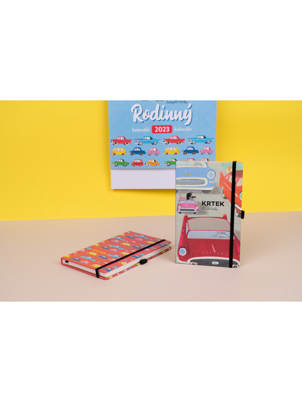 NOTIQUE NOTIQUE Zapiski Krtek in avto, podloženo, 13 x 21 cm BAAGL