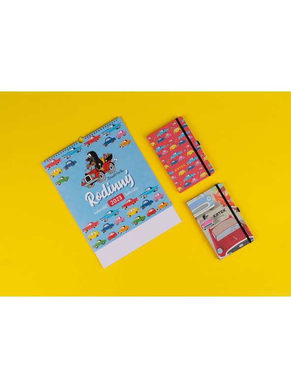 NOTIQUE NOTIQUE Zapiski Krtek in avto, podloženo, 13 x 21 cm BAAGL