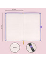 NOTIQUE NOTIQUE Zapiski Lila, podloženi, 13 x 21 cm