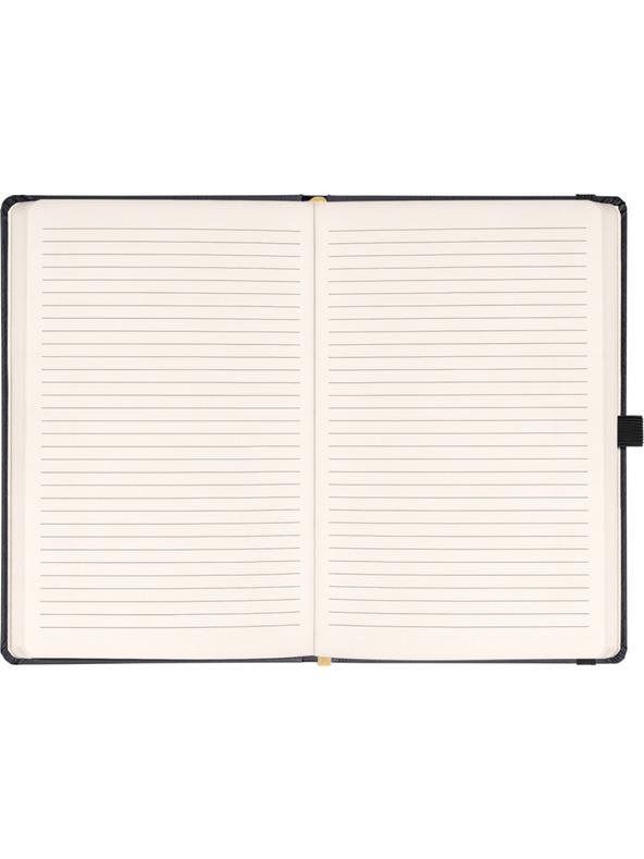 NOTIQUE NOTIQUE Notes Balakron, črn, podložen, 15 x 21 cm