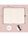NOTIQUE NOTIQUE Notes Balakron, črn, podložen, 15 x 21 cm