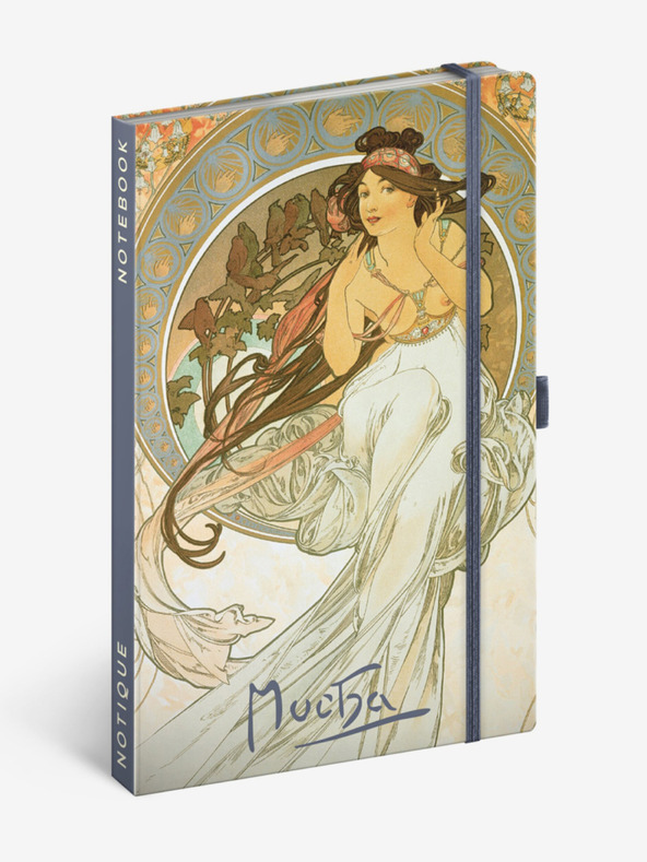 NOTIQUE NOTIQUE Zapiski Alfons Mucha - Glasba, podloženo, 13 x 21 cm
