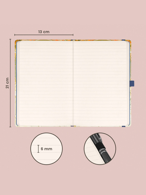 NOTIQUE NOTIQUE Zapiski Alfons Mucha - Glasba, podloženo, 13 x 21 cm