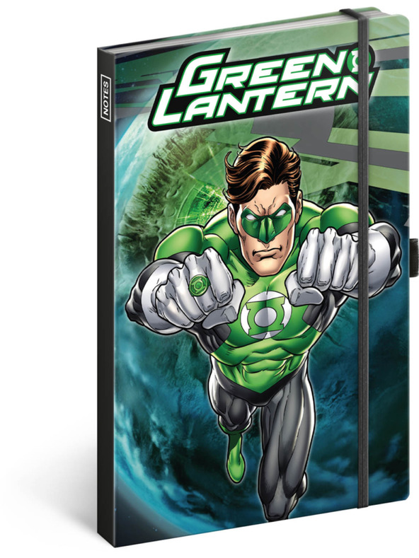 NOTIQUE NOTIQUE Zapiski Green Lantern, podloženi, 13 x 21 cm