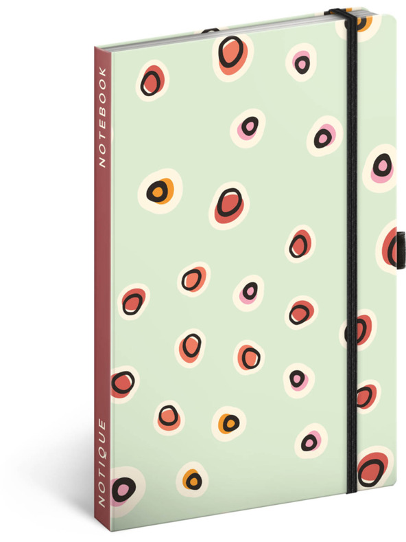 NOTIQUE NOTIQUE Notes Polka dots, podloženo, 13 x 21 cm BAAGL