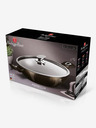 Berlingerhaus Ponev Wok s pokrovom z marmornato površino 30 cm Shiny Black Edition BERLINGERHAUS