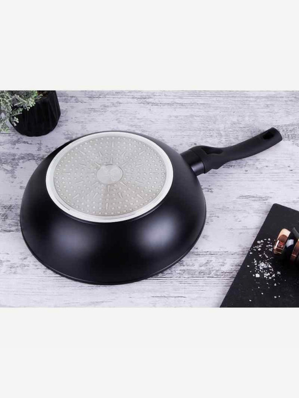 Berlingerhaus Ponev Wok z marmornato površino BERLINGERHAUS Black Rose Collection (28 cm)