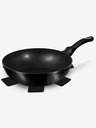 Berlingerhaus Ponev Wok z marmornato površino BERLINGERHAUS Black Rose Collection (28 cm)