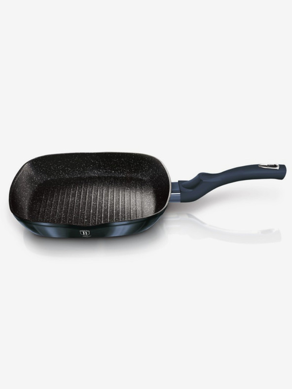 Berlingerhaus Ponev za peko na žaru s površino iz marmorja 28 cm BERLINGERHAUS Metallic Line Aquamarine Edition