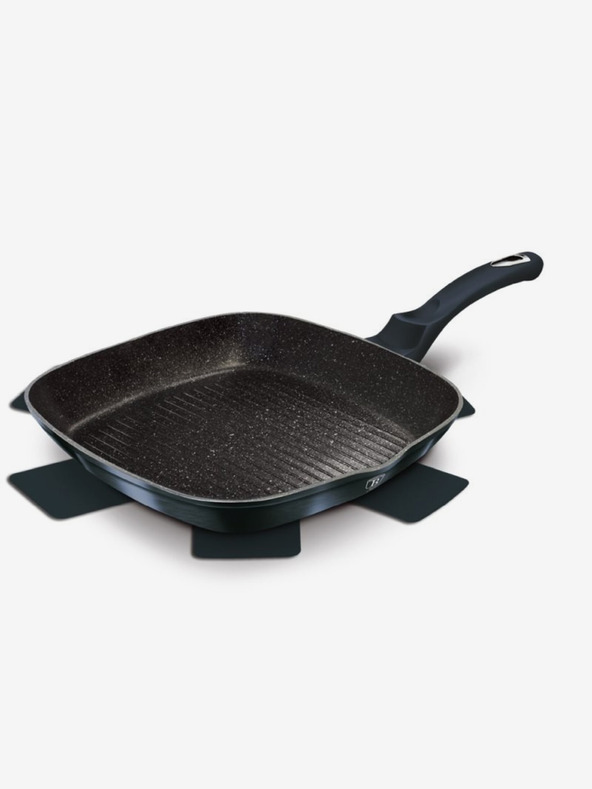 Berlingerhaus Ponev za peko na žaru s površino iz marmorja 28 cm BERLINGERHAUS Metallic Line Aquamarine Edition