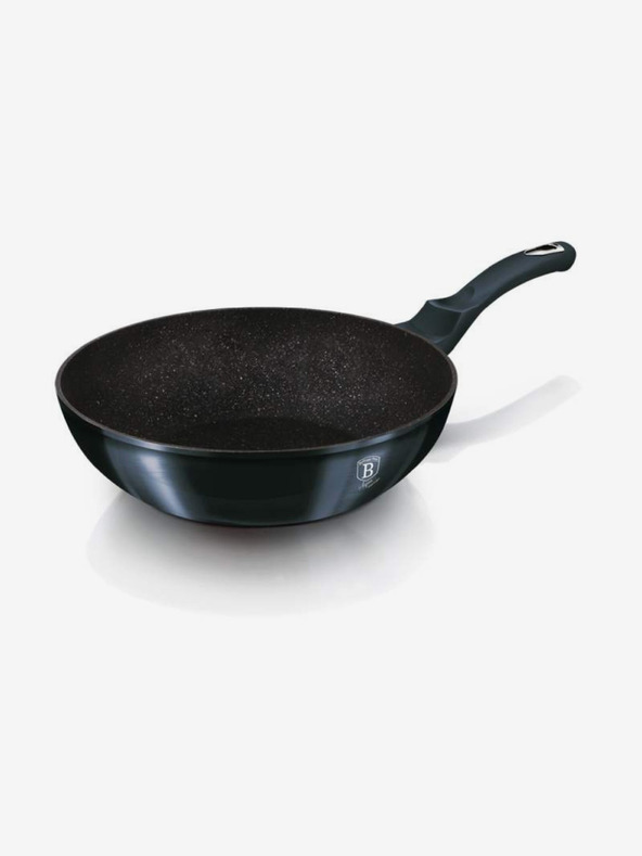 Berlingerhaus Wok ponev z marmorno površino 30 cm BERLINGERHAUS Metallic Line Aquamarine Edition