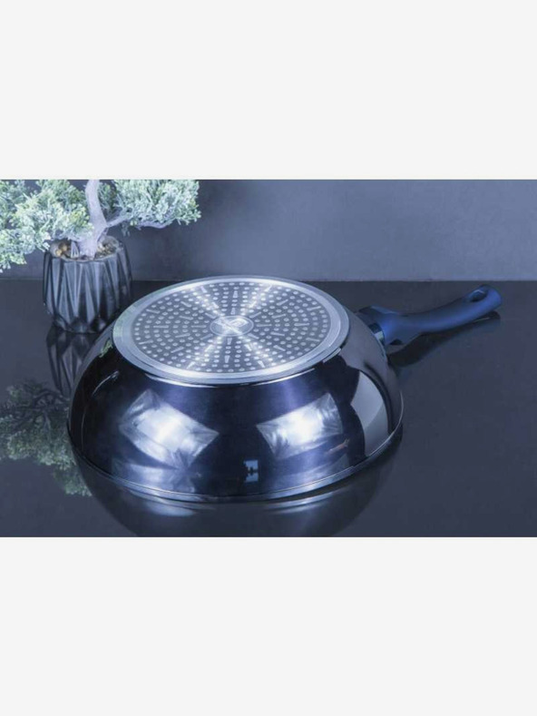 Berlingerhaus Wok ponev z marmorno površino 30 cm BERLINGERHAUS Metallic Line Aquamarine Edition