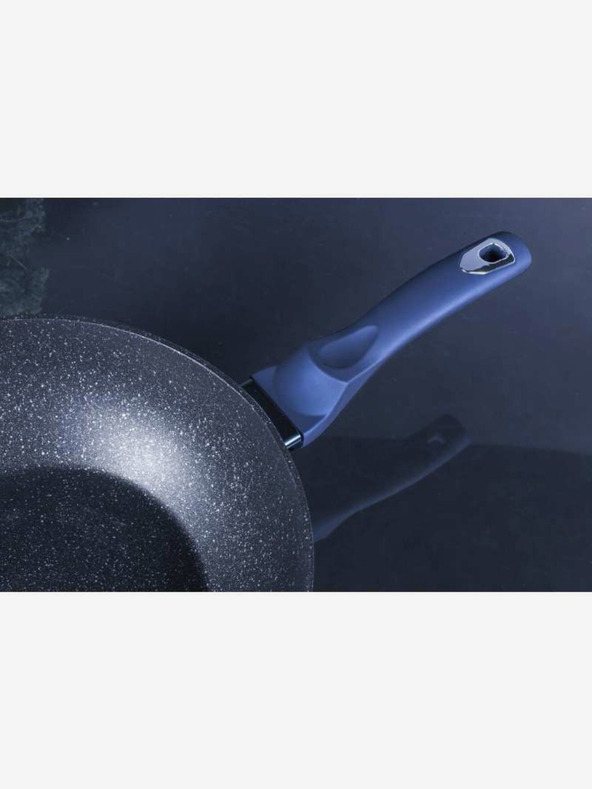 Berlingerhaus Wok ponev z marmorno površino 30 cm BERLINGERHAUS Metallic Line Aquamarine Edition