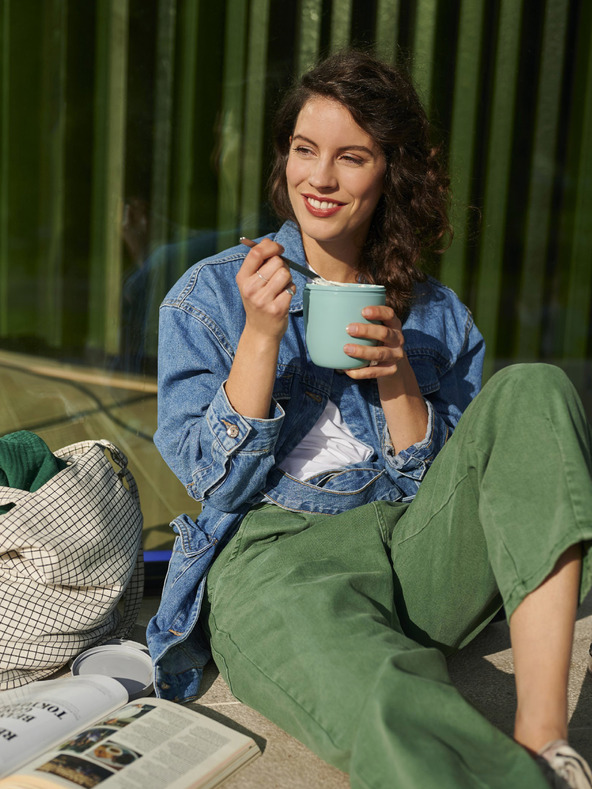 Mepal Črna škatlica za malico Mepal Ellipse Mini (300 + 120 ml)