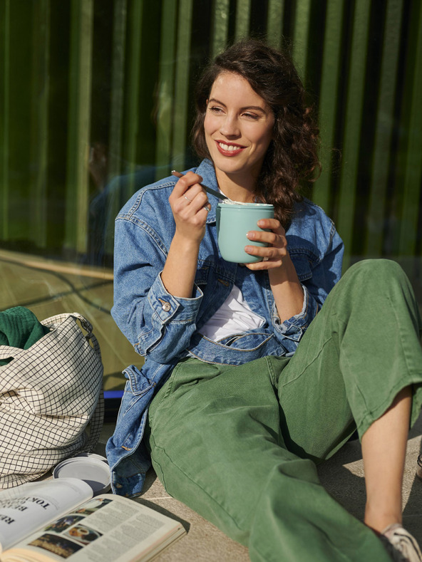 Mepal Črna škatla za hrano Mepal Ellipse 500 ml