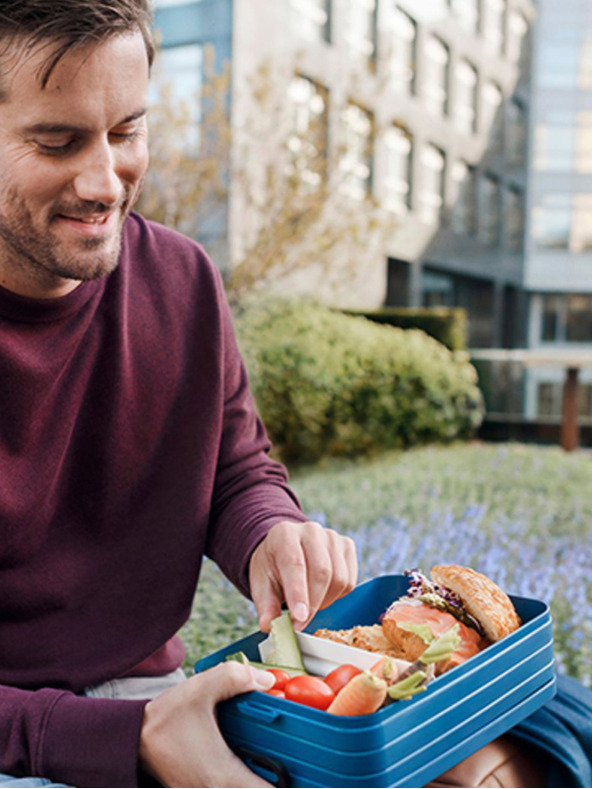 Mepal Rožnata velika jedilna posoda Mepal Nordic (1500 ml)
