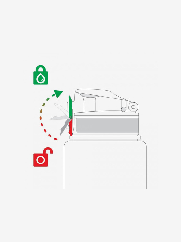 ION8 Črna vzorčasta steklenica Ion8 Leak Proof Spaceships (500 ml)