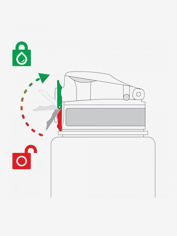 ION8 Rumeno-modra steklenička Ion8 One Touch Kids Frog Pond (400 ml)