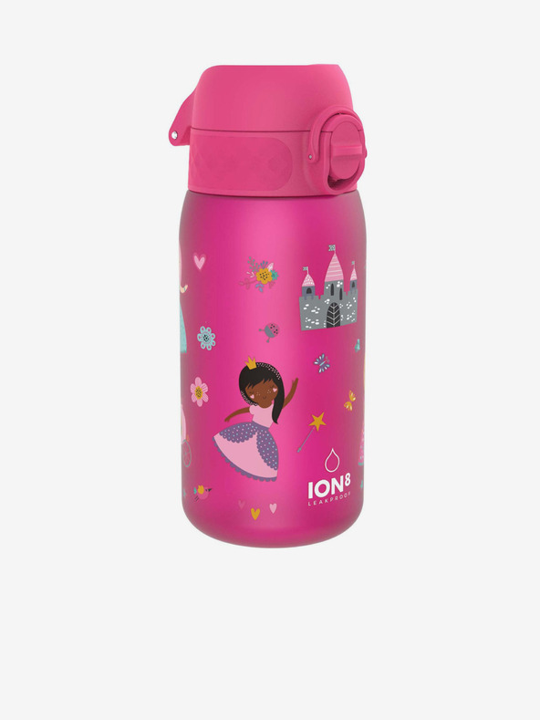 ION8 Roza dekliška vzorčasta steklenica Ion8 Leak Proof Princesa 350 ml
