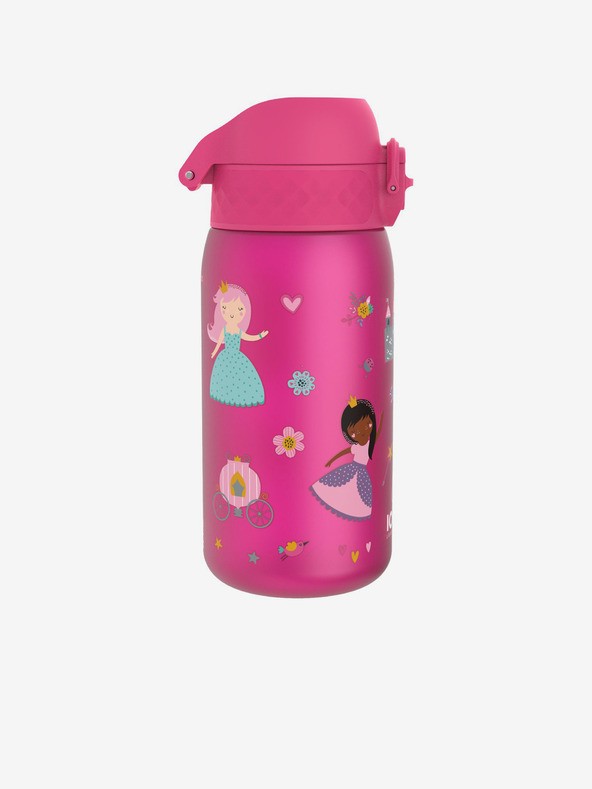 ION8 Roza dekliška vzorčasta steklenica Ion8 Leak Proof Princesa 350 ml
