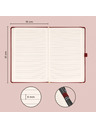 NOTIQUE NOTIQUE Notes Aprint Neo, bordo, podložen, 15 x 21 cm