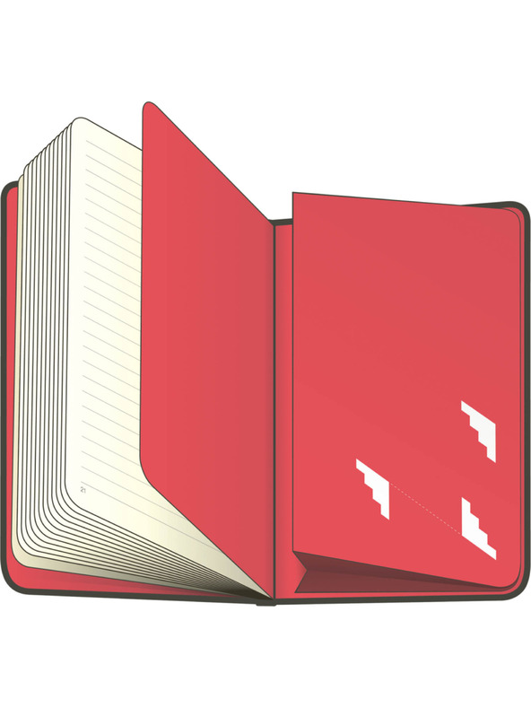 NOTIQUE NOTIQUE Notes Izometrični, brez podloge, 13 x 21 cm BAAGL