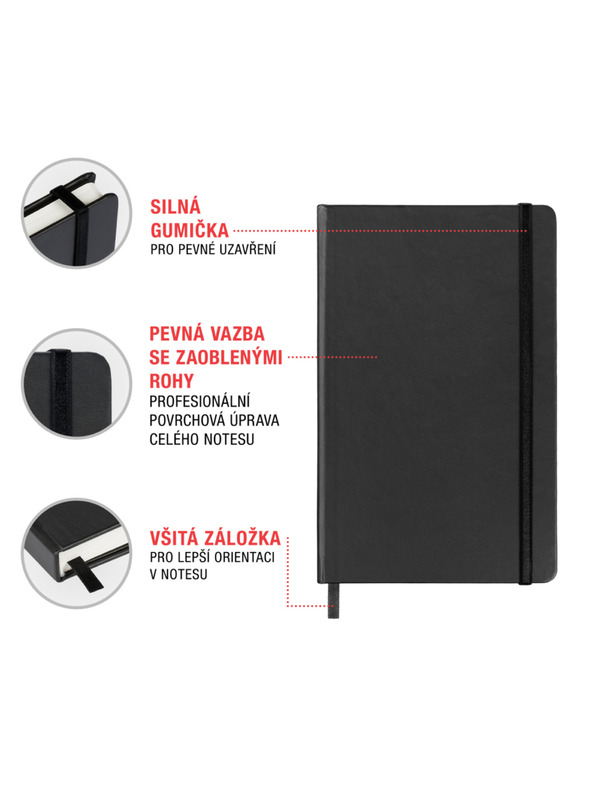 NOTIQUE NOTIQUE Notes Izometrični, brez podloge, 13 x 21 cm BAAGL