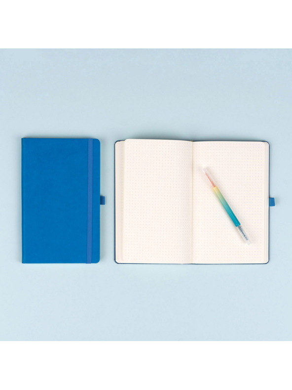 NOTIQUE NOTIQUE Notes Modra, pikčasta, 13 x 21 cm