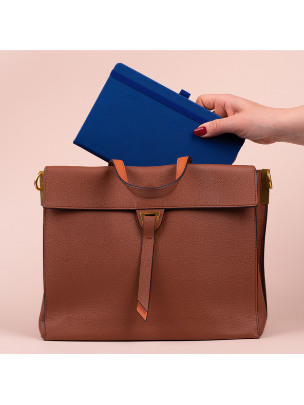 NOTIQUE NOTIQUE Notes Temno modra, podložena, 13 x 21 cm