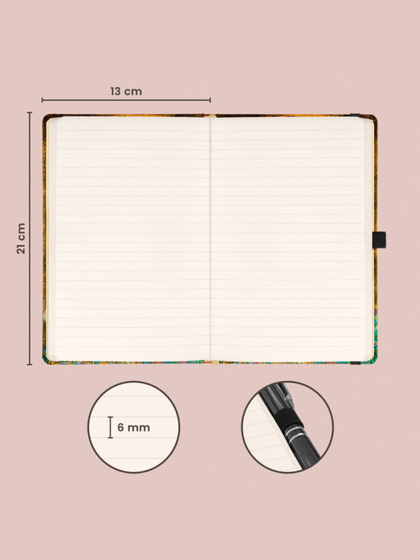 NOTIQUE NOTIQUE Zapiski Gustava Klimta, podloženo, 13 x 21 cm