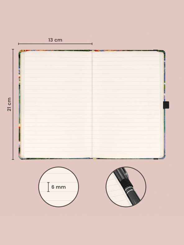 NOTIQUE NOTIQUE Zapiski Clauda Moneta, podloženo, 13 x 21 cm