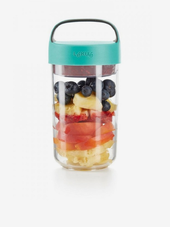 Lékué Turkizna Lékué Jar To Go škatla za malico (600 ml)