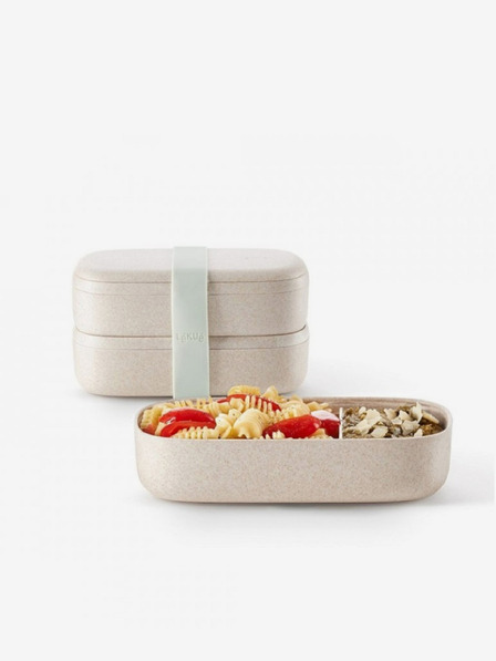 Lékué Kremni škatla za malico Lékué LunchBox To Go Organic (1000 ml)