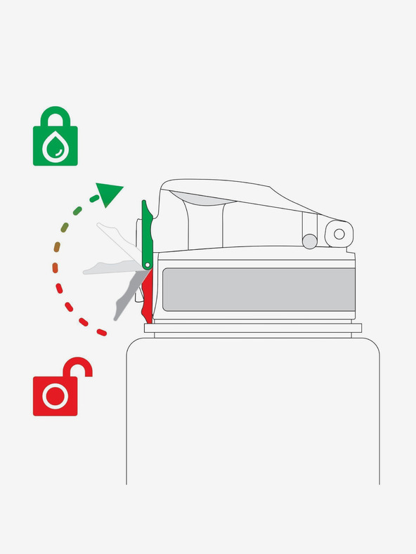 ION8 Črno nadomestno pokrovčko za steklenico Ion8 Leak Proof (750 do 1200 ml)