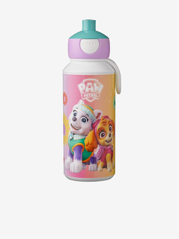 Mepal Rumeno-rožnata vzorčasta steklenica za otroke Mepal Campus Paw Patrol Girls (400 ml)
