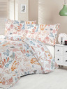 Kvalitex Satenasta francoska prevleka Luxury Collection 1+2, 220x200, 70x90cm Coral garden Kvalitex