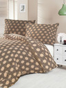Kvalitex Satenasto francosko posteljnino Luxury Collection 1+2, 220x200, 70x90cm Carero bež Kvalitex