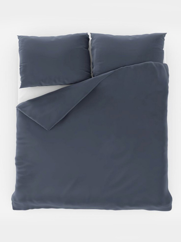 Kvalitex Saten Francoska posteljnina LUXURY COLLECTION 1+2, 220x200, 70x90cm temno siva