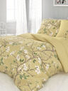 Kvalitex Satenasto francosko posteljno perilo LUXURY COLLECTION 1+2, 220x200, 70x90cm SPRING gold