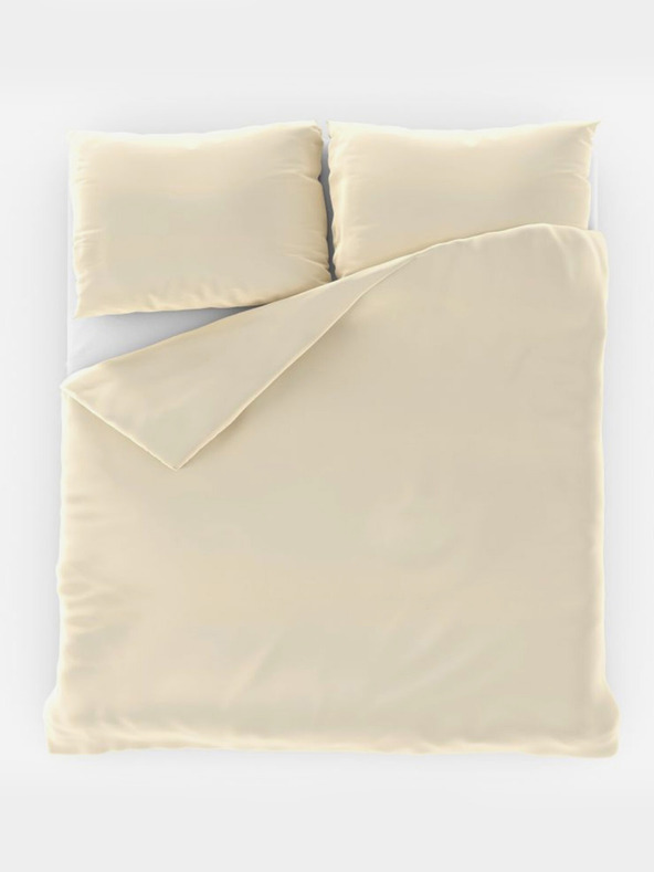 Kvalitex Satenasta podaljšana prevleka LUXURY COLLECTION 140x220, 70x90cm smetanska