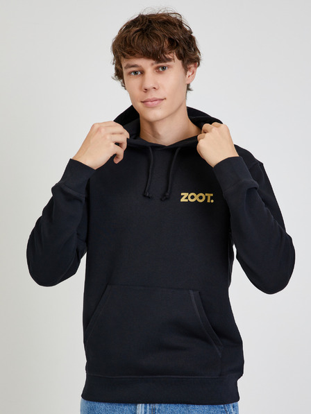 ZOOT.collab Črna unisex jopa s kapuco ZOOT