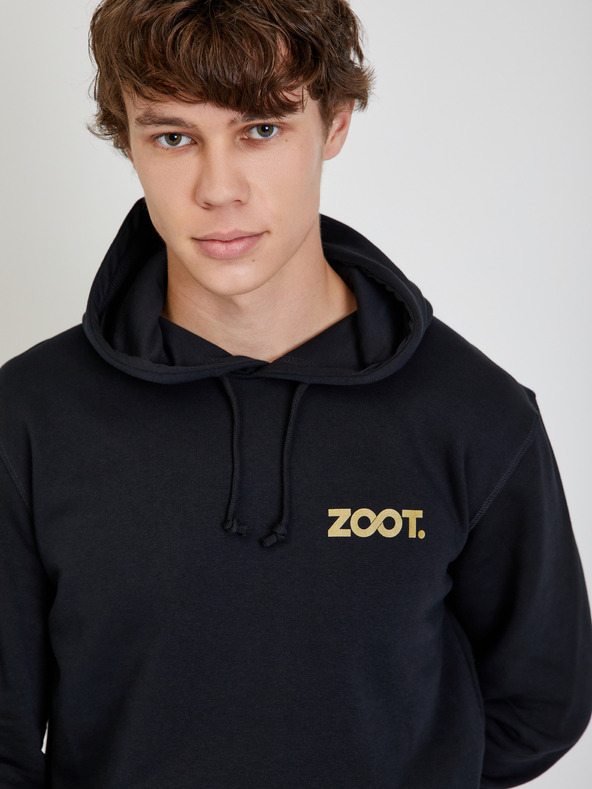 ZOOT.collab Črna unisex jopa s kapuco ZOOT