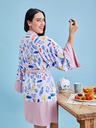 ZOOT.collab Roza ženski cvetlični kopalni plašč iz kolekcije BESKY by ZOOT