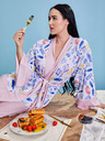 ZOOT.collab Roza ženski cvetlični kopalni plašč iz kolekcije BESKY by ZOOT