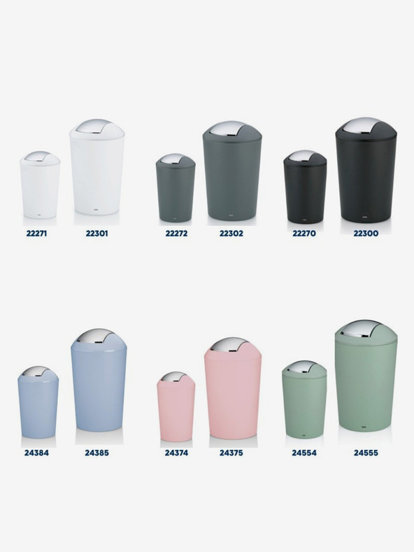 Kela Kozmetični koš MARTA 1,7 l bel KELA